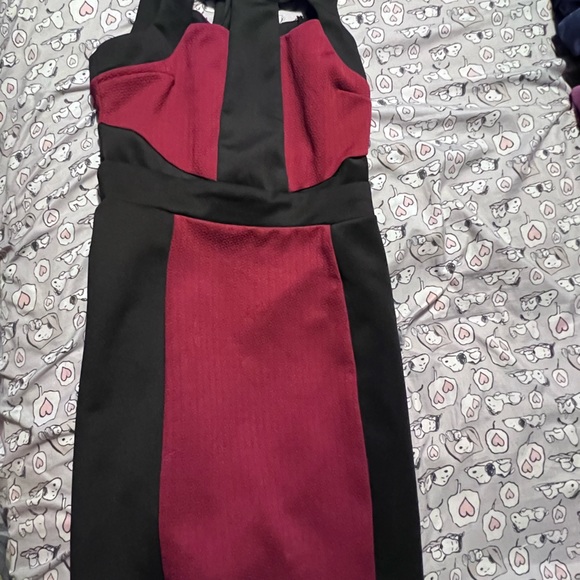 Red and Black Cocktail Dress - Picture 1 of 2